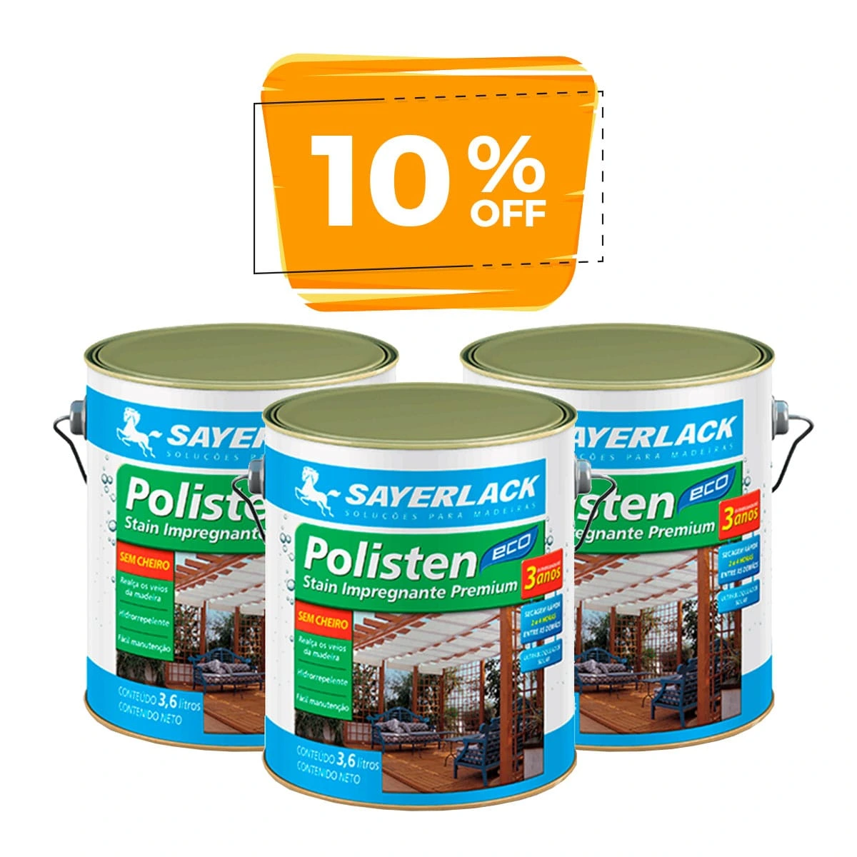 Protectores de madera SAYERLACK Polisten al agua