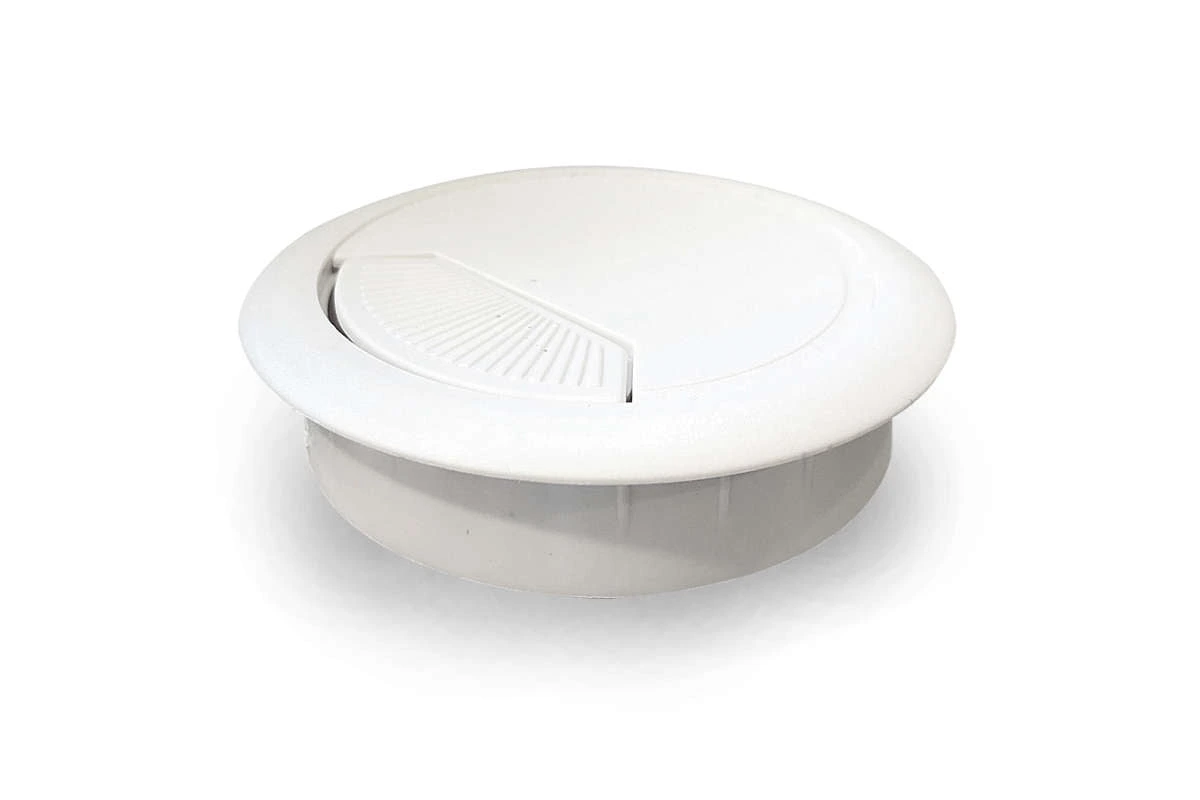 PASACABLE PLASTICO BLANCO