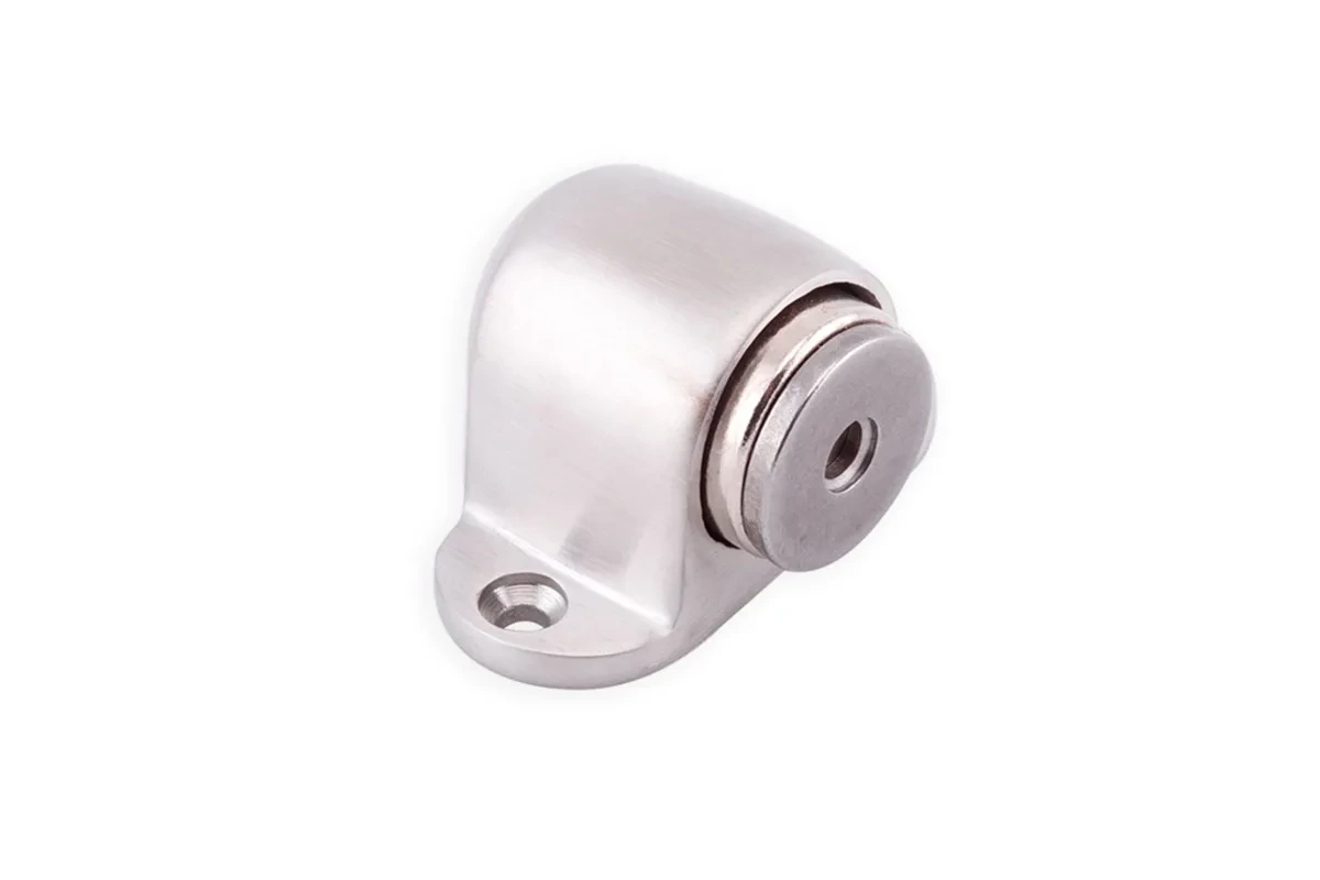 TOPE RETEN MAGNETICO PARA PUERTA 53X30mm SATINADO
