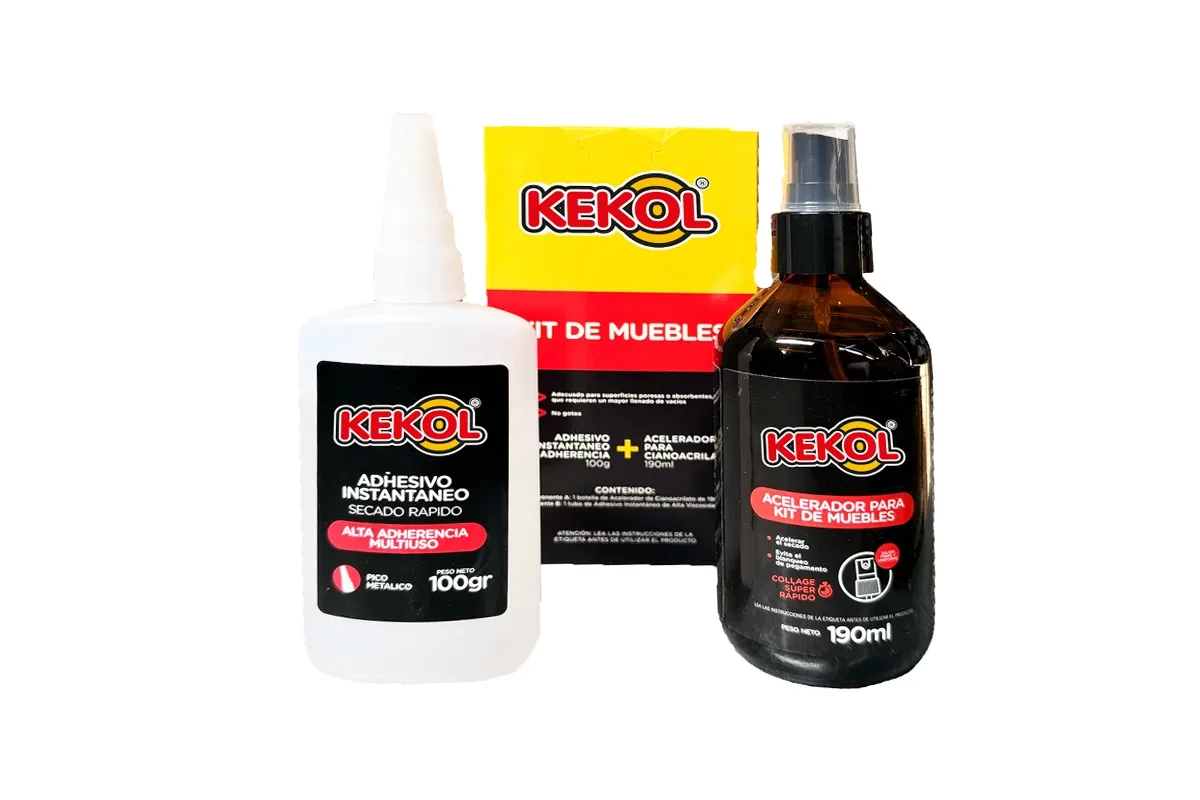 ADHESIVO BICOMPONENTE CON ACELERADOR KEKOL 100g – 190 ml