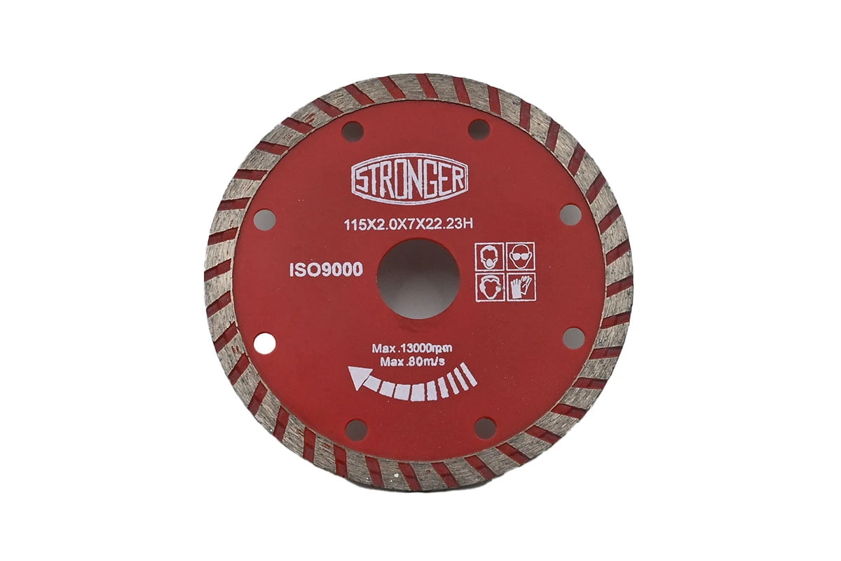 DISCO DIAMANTADO STRONGER SEGM. EN SECO 115 MM.