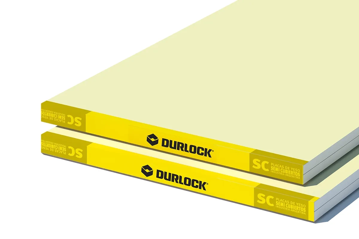 Placa SC semi cubierto Durlock 12,5MM 1.20×2.40 MTS.