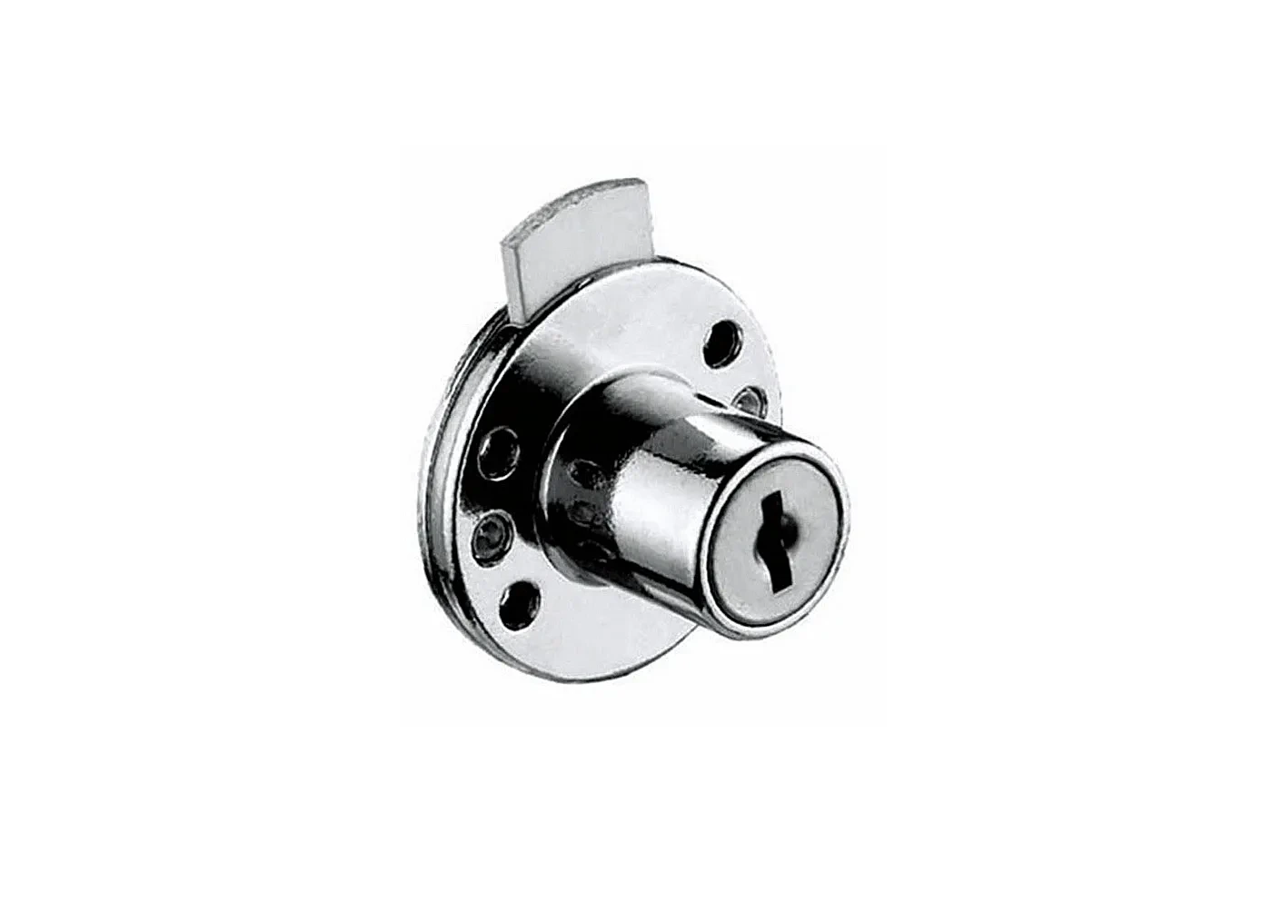 CERRADURA DE CAJON REDONDA Nº 109 ZINCADA