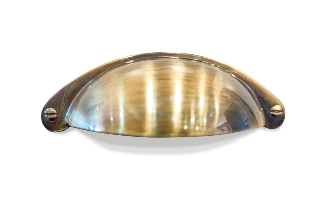 TIRADOR CUBETA «C» OVALADA BRONCE 96mm