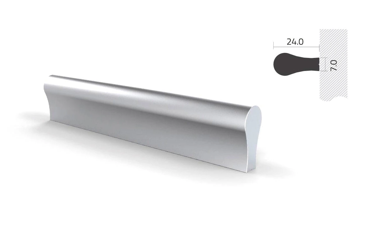 TIRADOR BOCK DE ALUMINIO 64MM