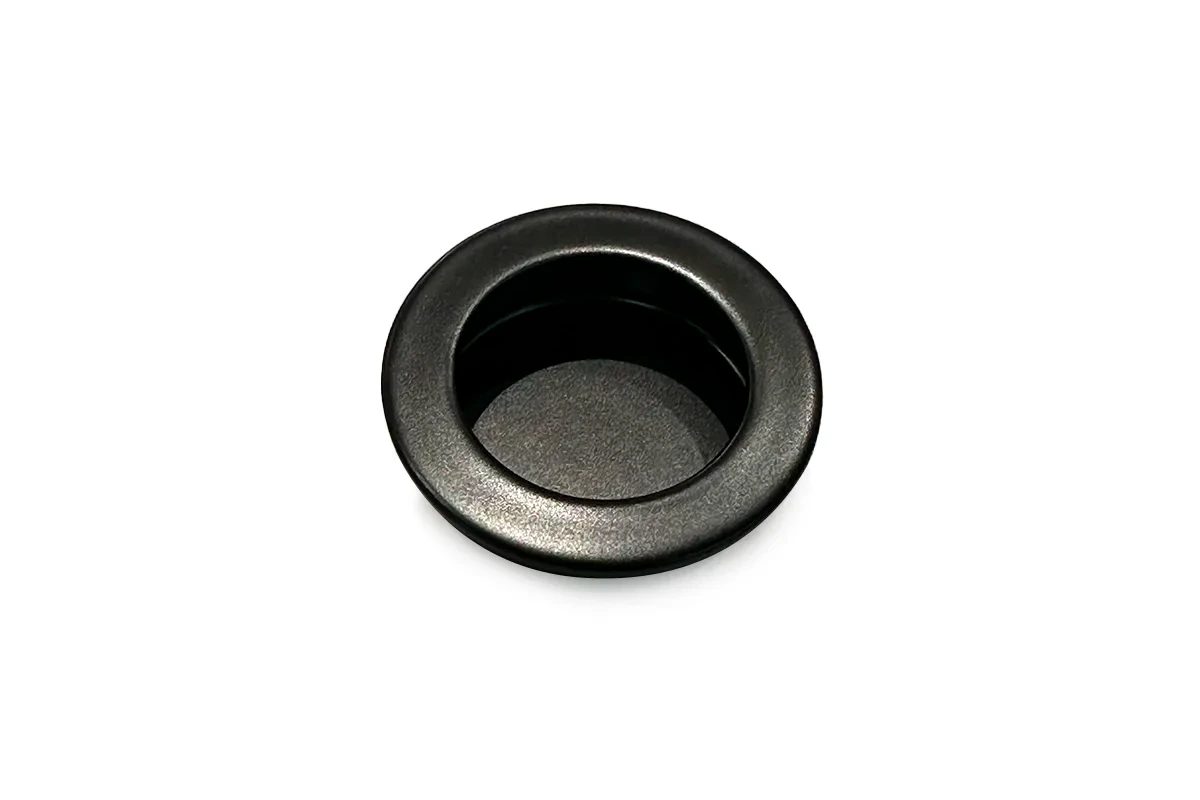 CUBETA DE ACERO REDONDA NEGRA 40mm x 17mm