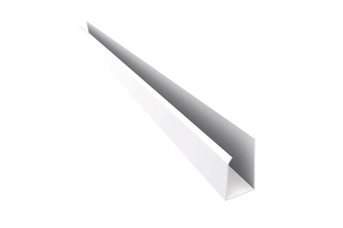 PERFIL PVC J BLANCO HIELO x 6.00 m