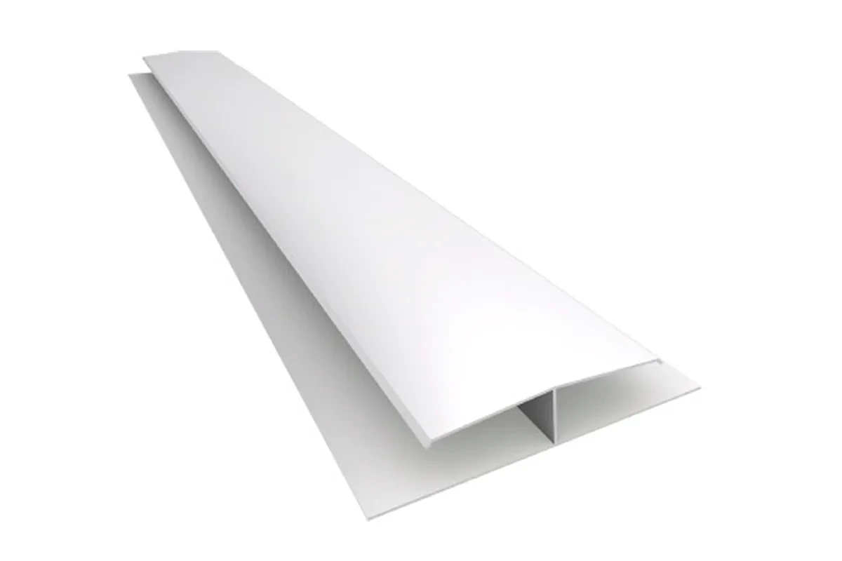 PERFIL PVC H BLANCO HIELO 10mm x 6.00