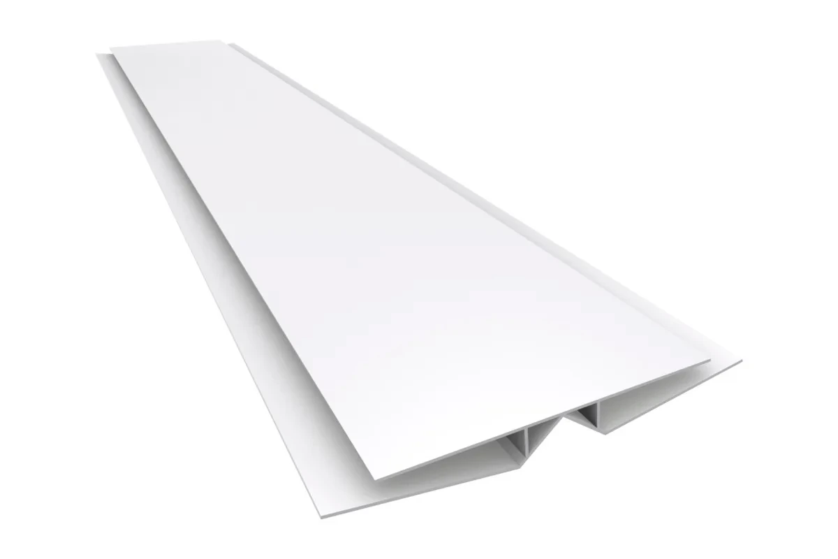 PERFIL PVC H FLEXIBLE BLANCO HIELO 10mm x 6.00 mts.