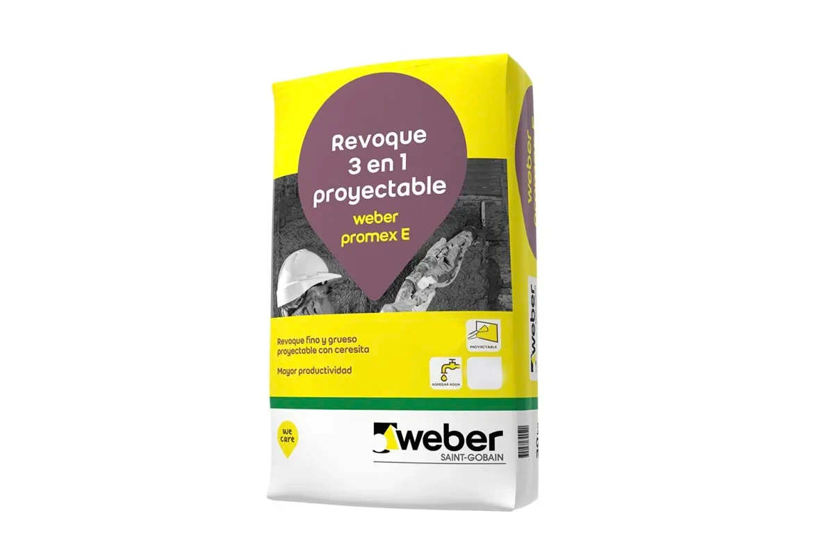 WEBER PROMEX E PROY 3 EN 1 REVOQUE EXTERIOR 25kg