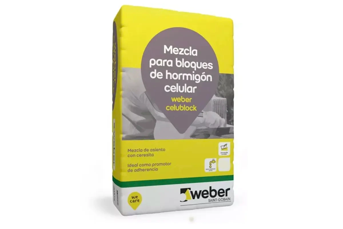 WEBER REVOQUE CELUBLOCK GRIS 25 KGS