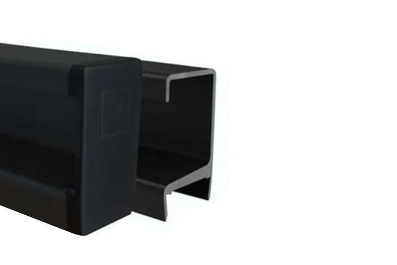 PERFIL MANIJA C NEGRO DE APLICAR 18mm x 3m