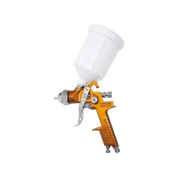 Pistola De Pintar Hvlp Gravedad-tacho Plast 0,6 Lt