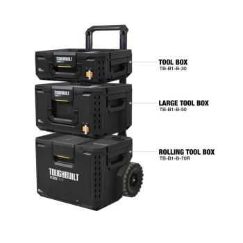 Combo de 2 cajas+1 organizador perfil alto stacktech