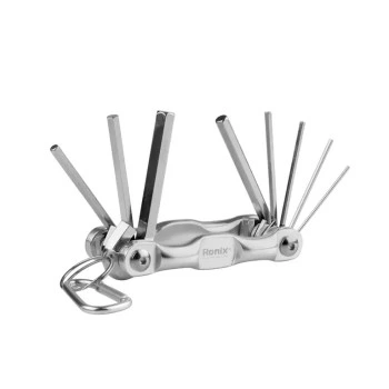 Jgo llaves allen hexagonales plegables ronix de 1,5 a 8mm