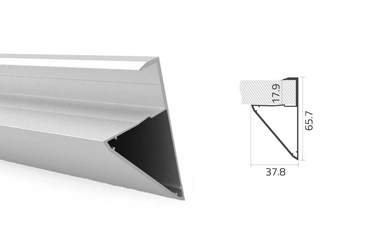 PERFIL SOPORTE PARA ESTANTE PARA PLACA DE 18mm x 3m