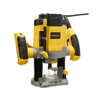 Rebajador - router stanley 1200w c/guia y 6 fresas