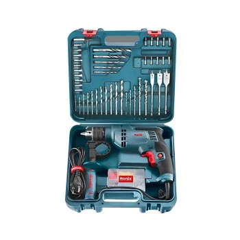 Set 52 Pzs Taladro De Impacto Ronix Con Mechas