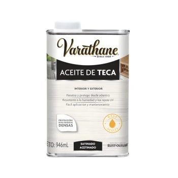 Aceite de teca p/madera int y ext satinado 0.946Lts.