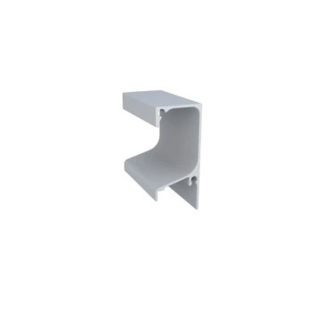 RM 053 perfil tirador negro mate p/placa 18mm 6mt