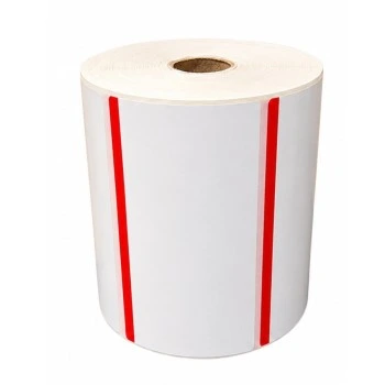 Rollo de etiquetas 1000u. Aprox 100x60 Color ROJO