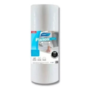 Rollo trapo pañoplus blanco 2kg c/corte 30x34 260 paños