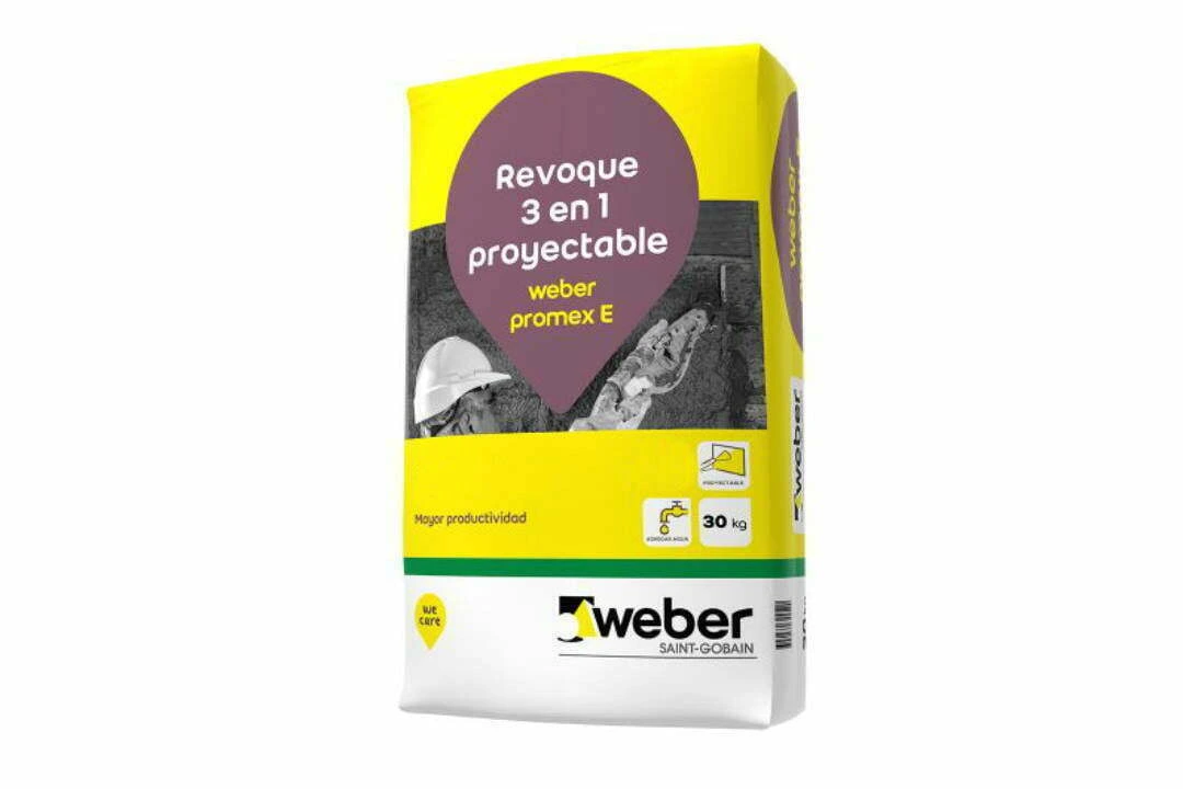 WEBER PROMEX E PROY 3 EN 1 REVOQUE EXTERIOR 30 Kgs.