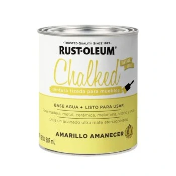 Pintura Rust oleum Tizado Amarillo Amanecer 0.887l