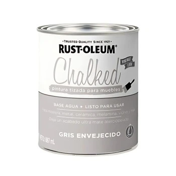 Pintura Rust oleum Tizado Gris Envejecido 0.887l