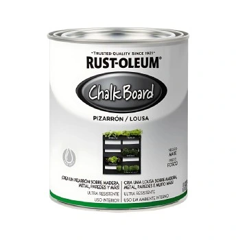Pintura Rust oleum Pizarron Negro Mate Sp 0.887l