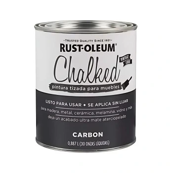 Pintura Rust oleum Tizado Gris Carbon 0.887l