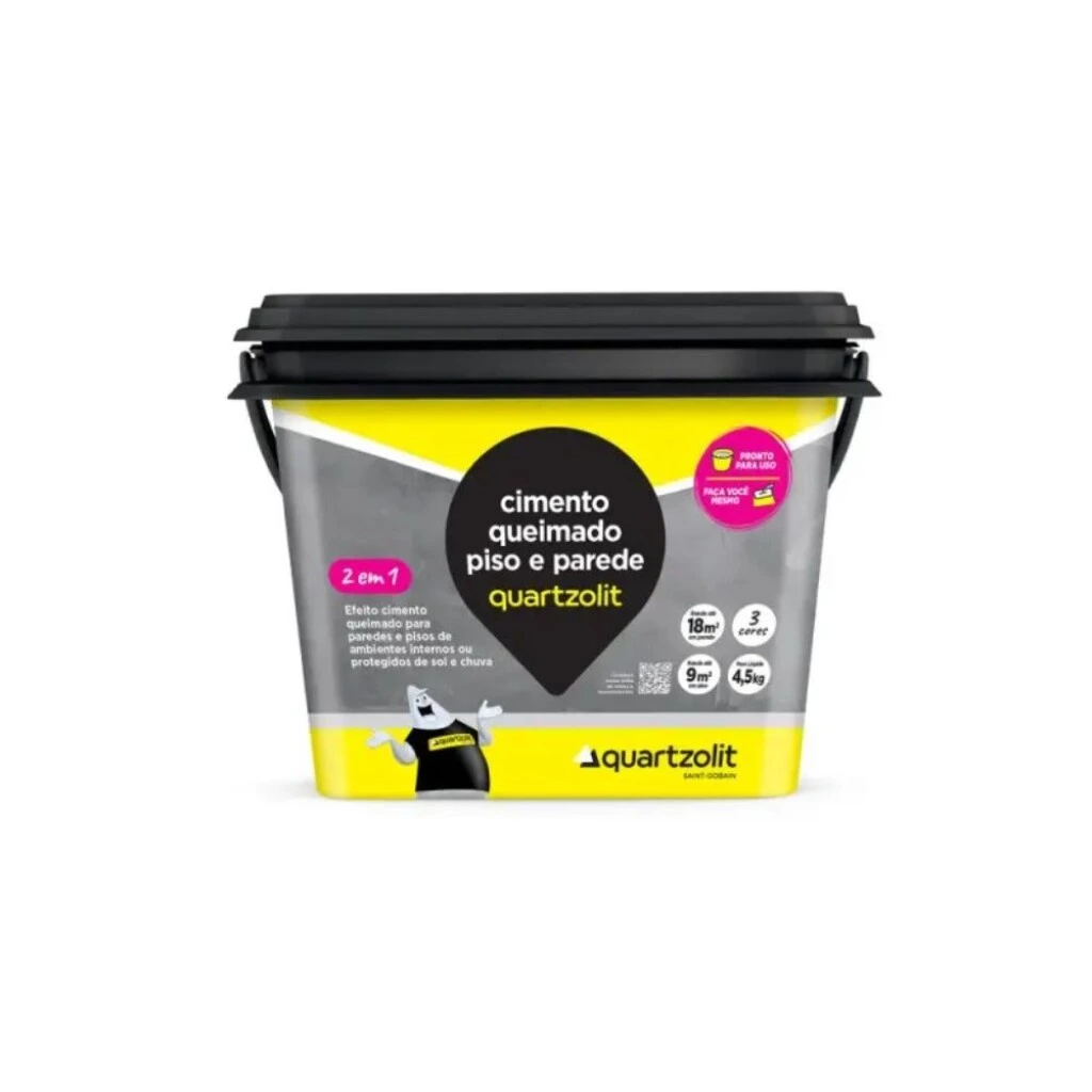 Microcemento en Pasta 4.5kg Quartzolit - Gris