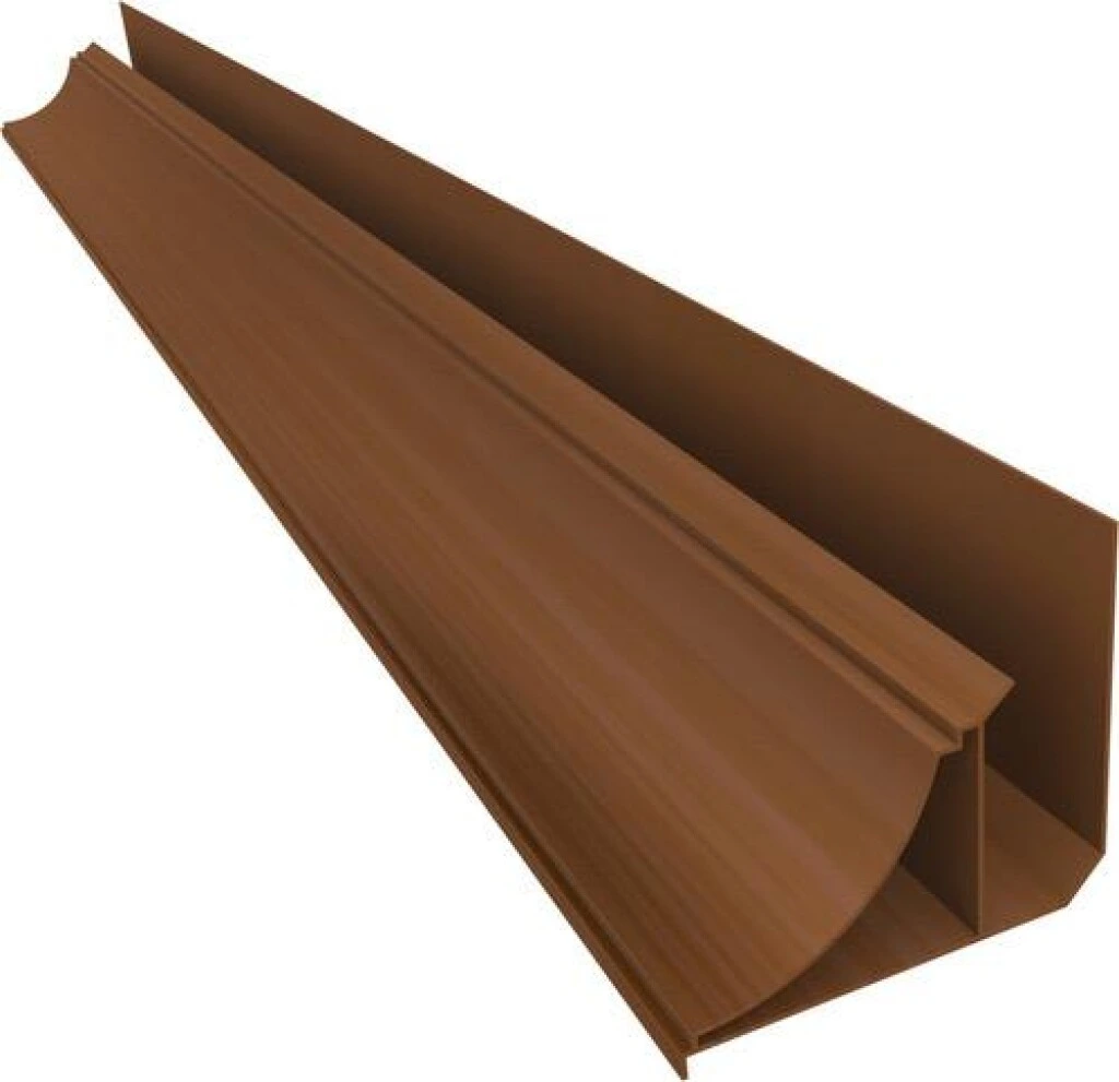Terminacion Moldura Nobre Corniza Cielorraso de PVC 6mts Marron