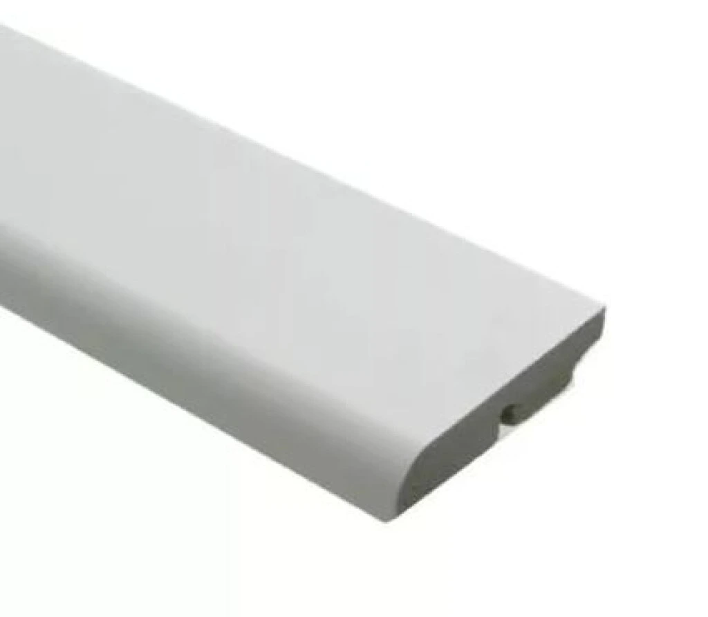 Zocalo De Eps Color Blanco Boleado 98mm X 2,4 Mts.