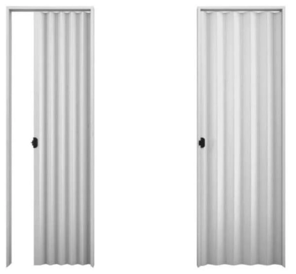 Puerta Plegable De Pvc Color Blanca 1,10x2,10