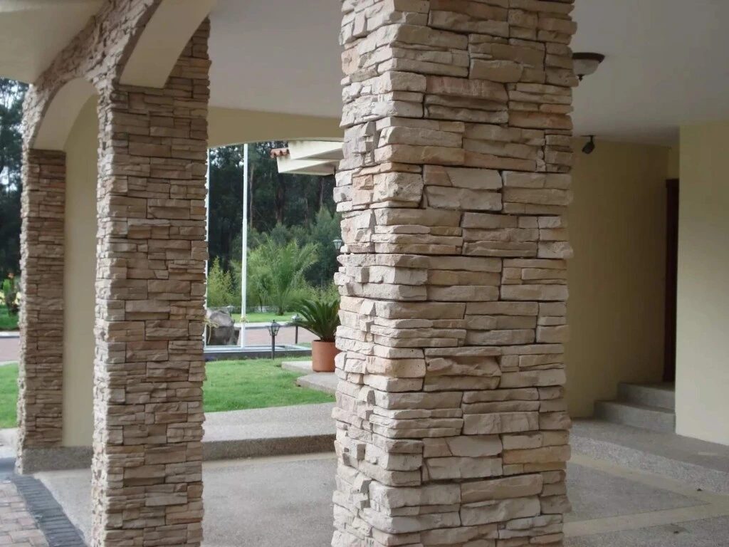 Revestimiento Simil Piedra Ecostone Andes Crema Oxidada