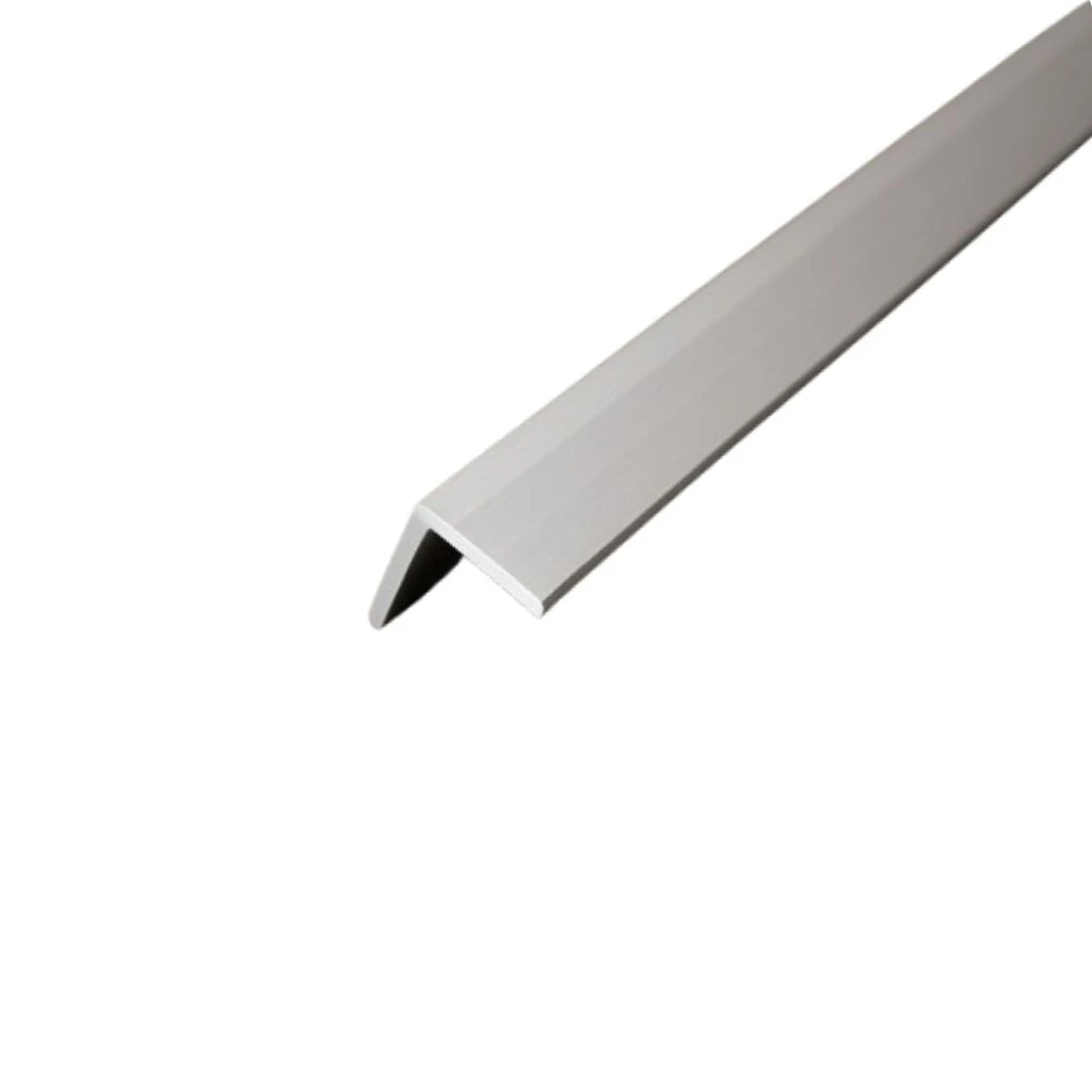 Tapacanto De Aluminio Cromo Mate 10x10Mm.