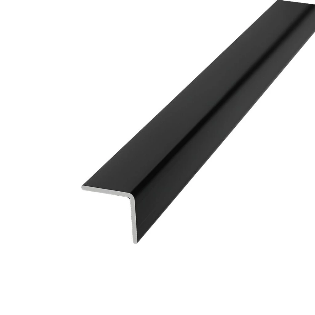 Tapacanto De Aluminio Negro 10x10Mm.