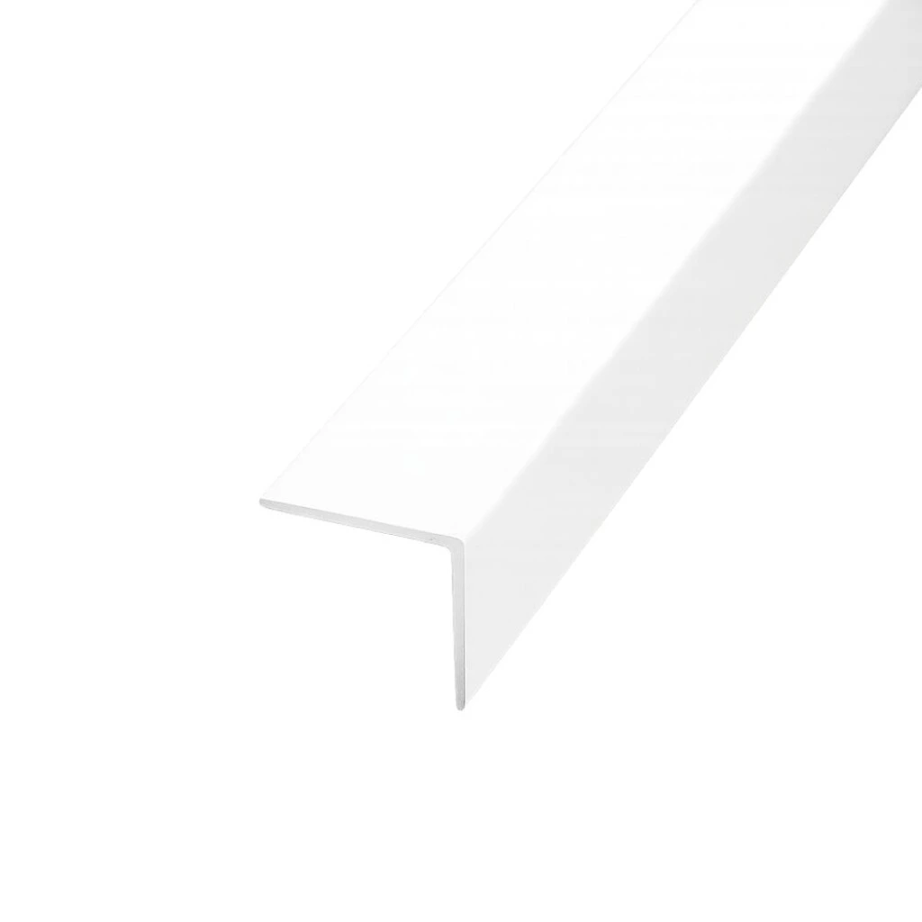 Tapacanto De Aluminio Blanco 10x10Mm.