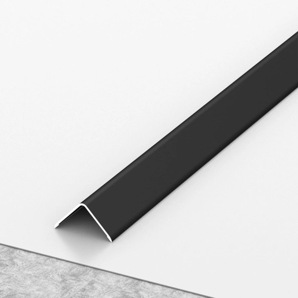 Tapacanto De Aluminio Negro 30x30Mm.