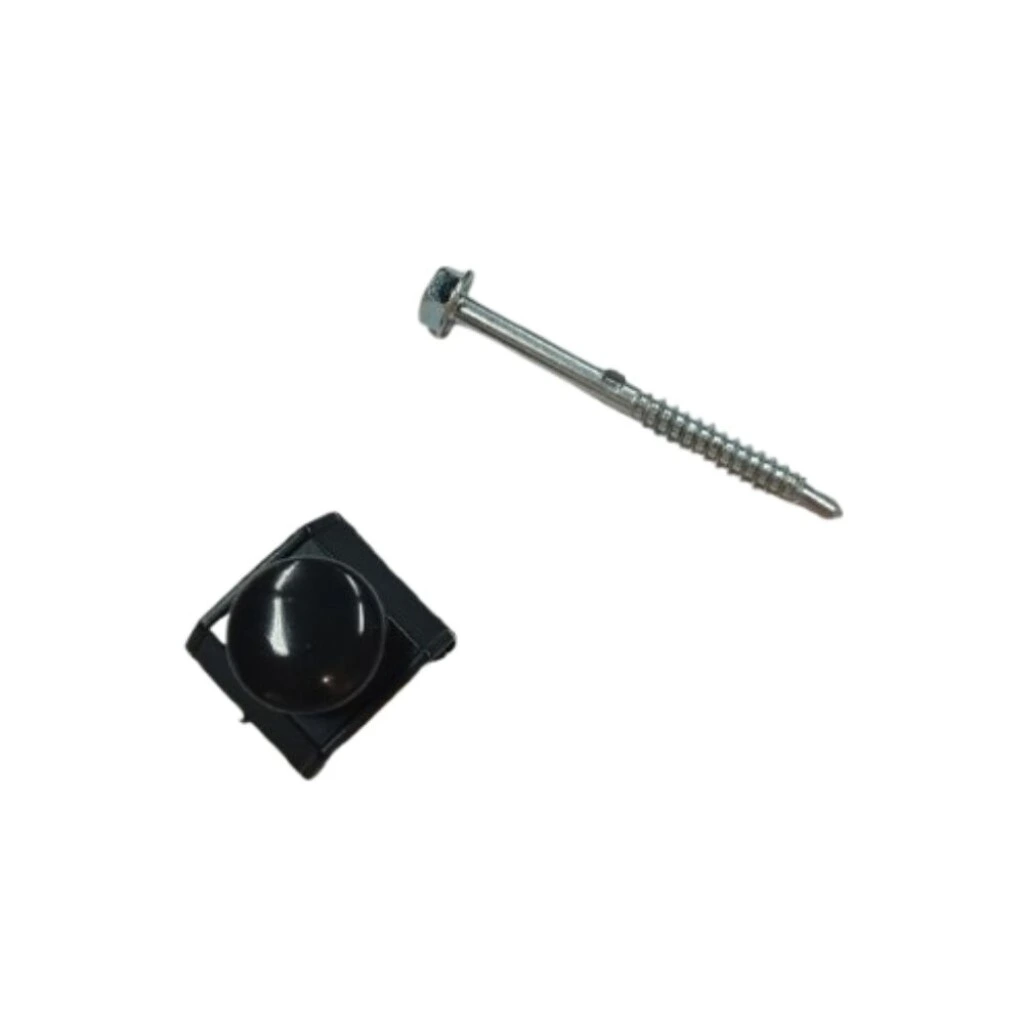 Tornillo con Tapa para Chapa Trapezoidal Negro(unidad)