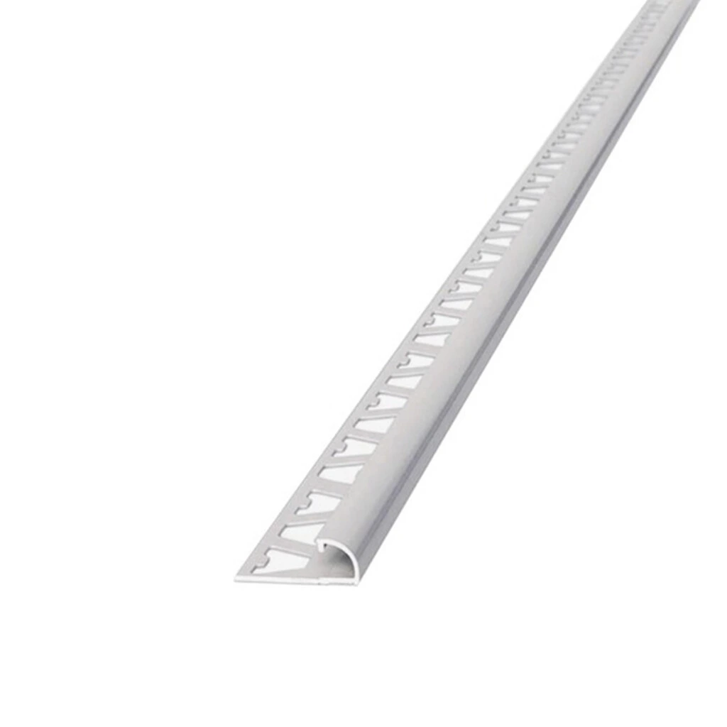 Guardacanto Bullnose Aluminio 5381 Cromo Brillante