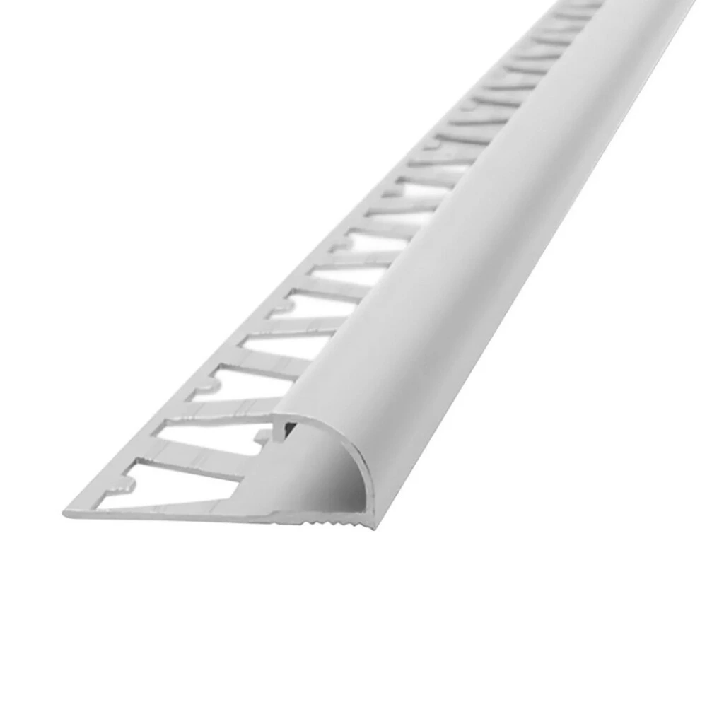 Guardacanto Bullnose Aluminio 5383 Cromo Mate