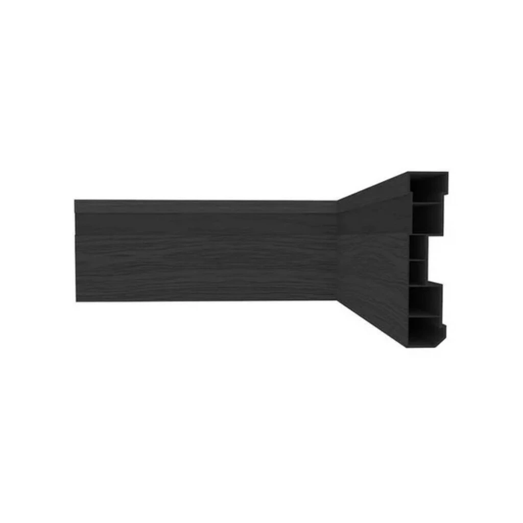 Zocalo de PVC 15mm X 70mm X 2,40 Mts Negro