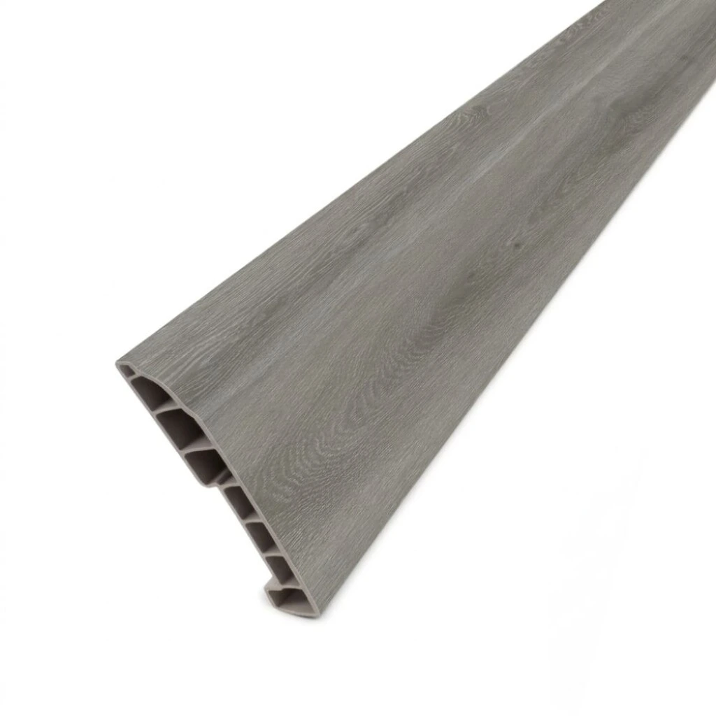 Zocalo de PVC 15mm X 80mm X 2,40 Mts Gris 6105