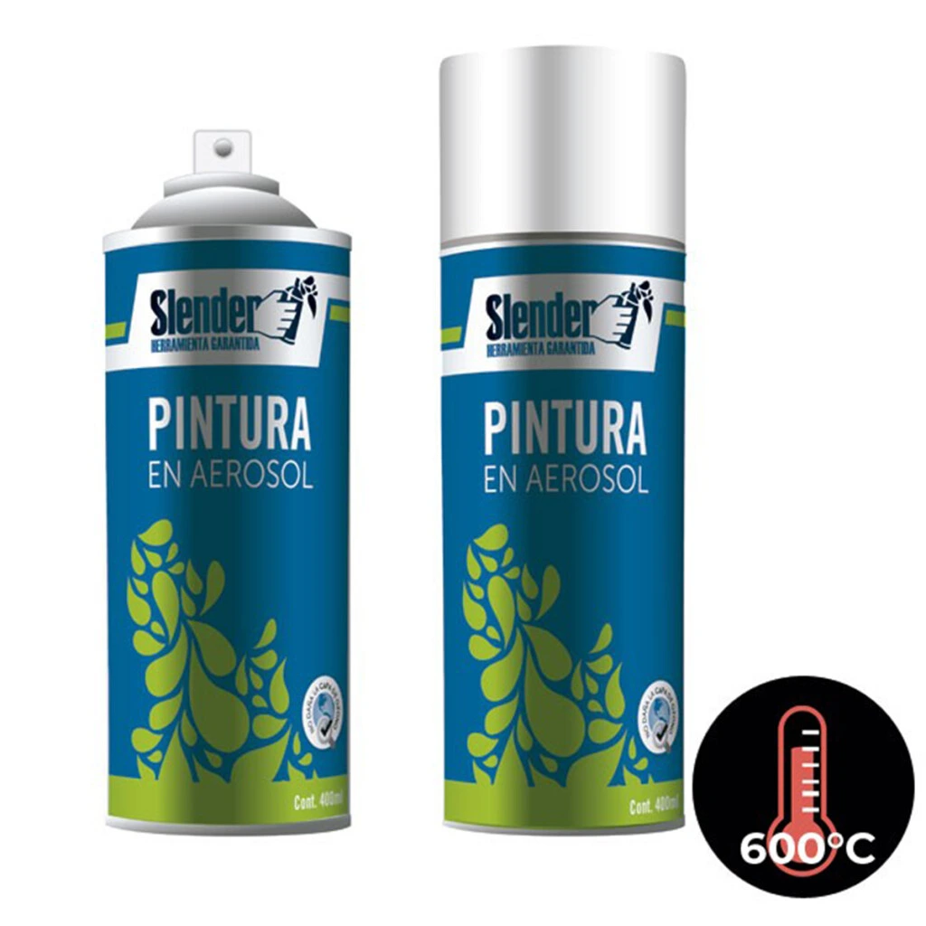 Pintura en Aerosol de Alta Temperatura 400ml - Negro
