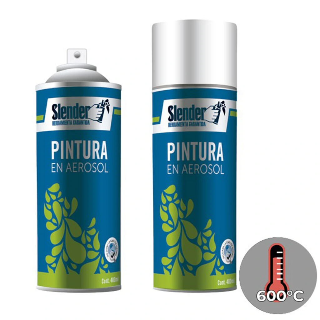 Pintura en Aerosol de Alta Temperatura 400ml - Aluminio