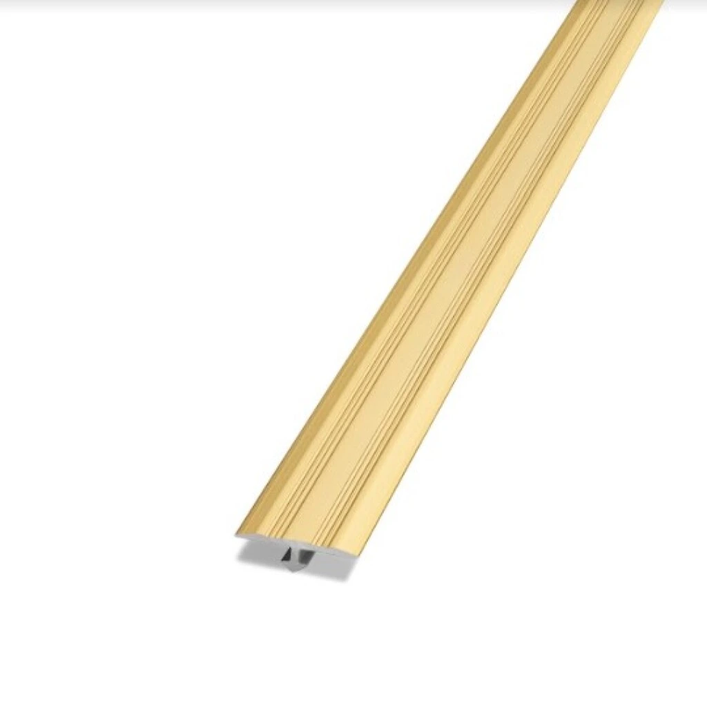 Perfil T para pisos vinilicos 2252 Oro Mate