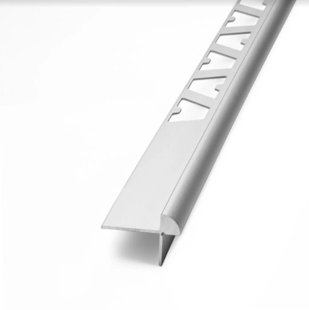 Cantos para escalón Step para pisos vinilicos Cromo Mate 2259