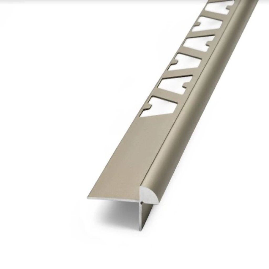 Cantos para escalón Step para pisos vinilicos Niquel Mate 2260